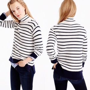 J.Crew ribbed relaxed wool turtleneck